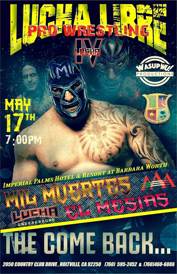 Carteleras de lucha libre del 16 al 21 de mayo 2019