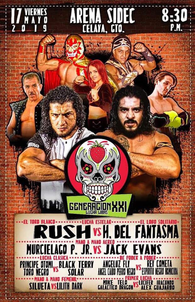 Carteleras de lucha libre del 16 al 21 de mayo 2019