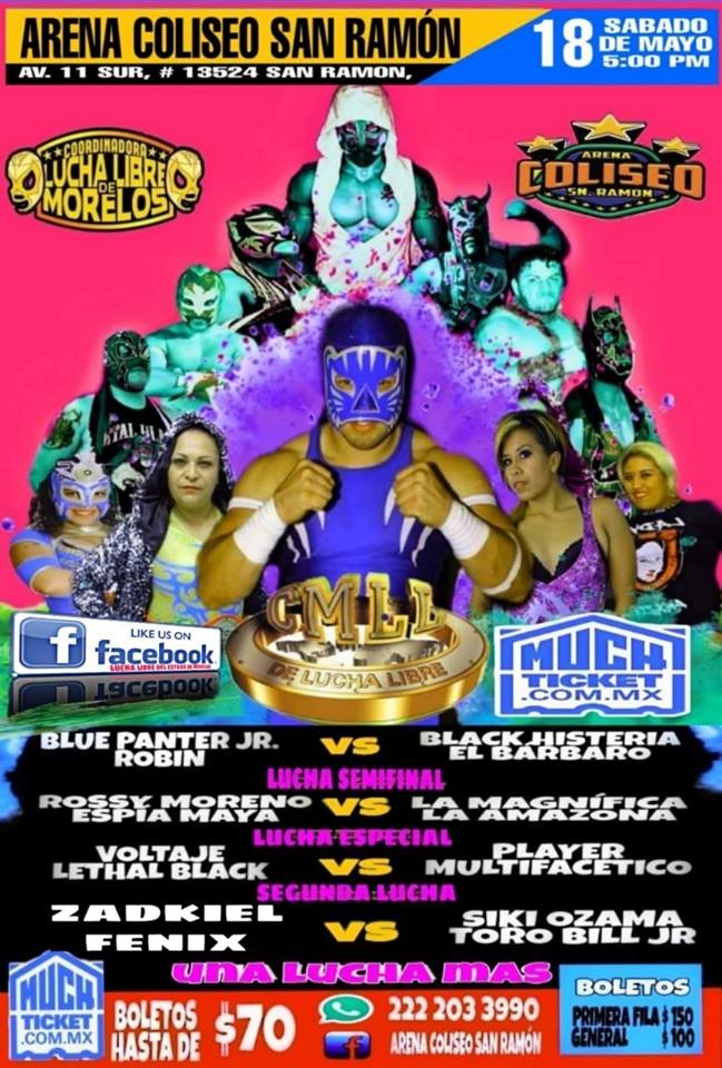 Carteleras de lucha libre del 16 al 21 de mayo 2019