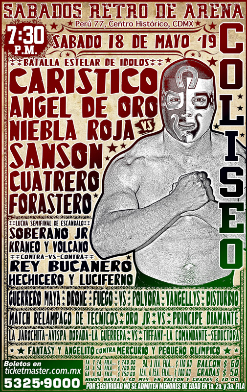 Carteleras de lucha libre del 16 al 21 de mayo 2019