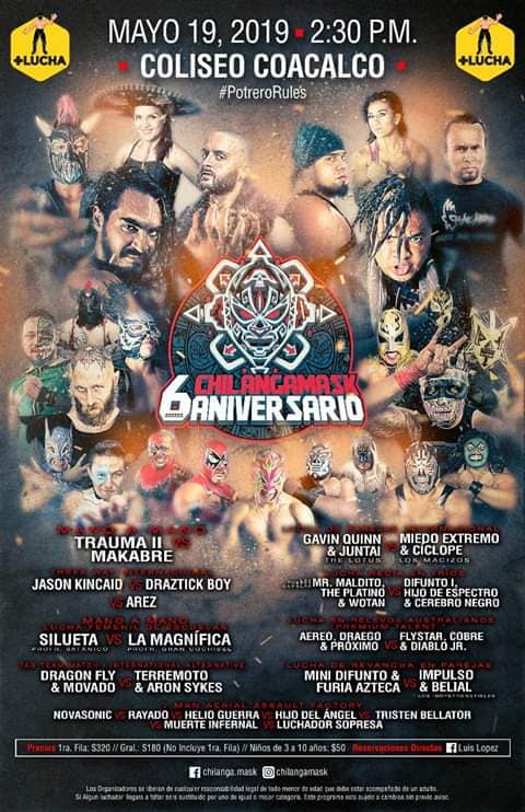 Carteleras de lucha libre del 16 al 21 de mayo 2019