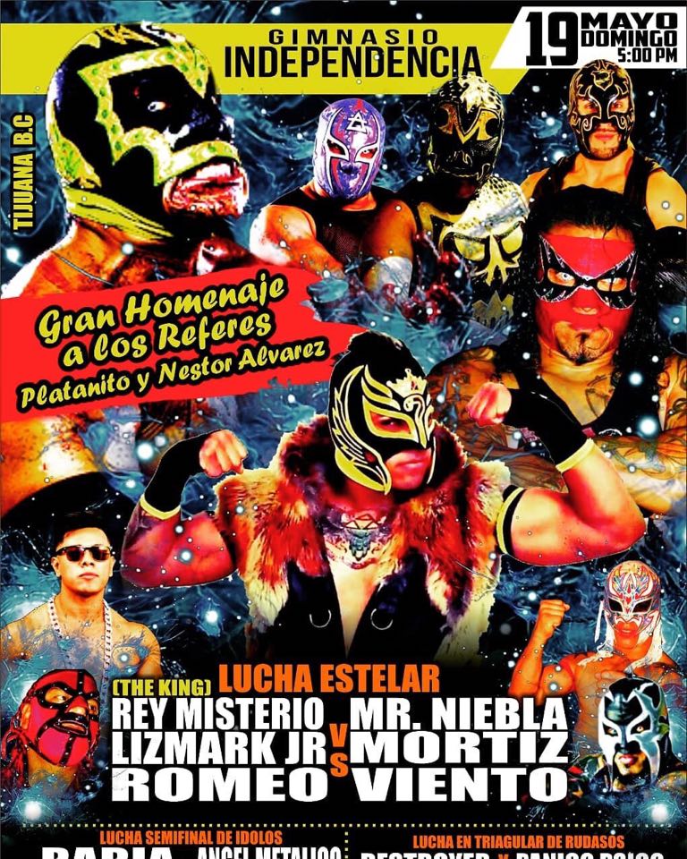 Carteleras de lucha libre del 16 al 21 de mayo 2019