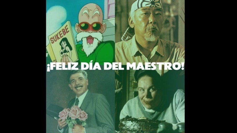 Con un poco de humor, se celebra el Día del Maestro.