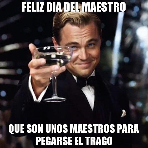 Con un poco de humor, se celebra el Día del Maestro.