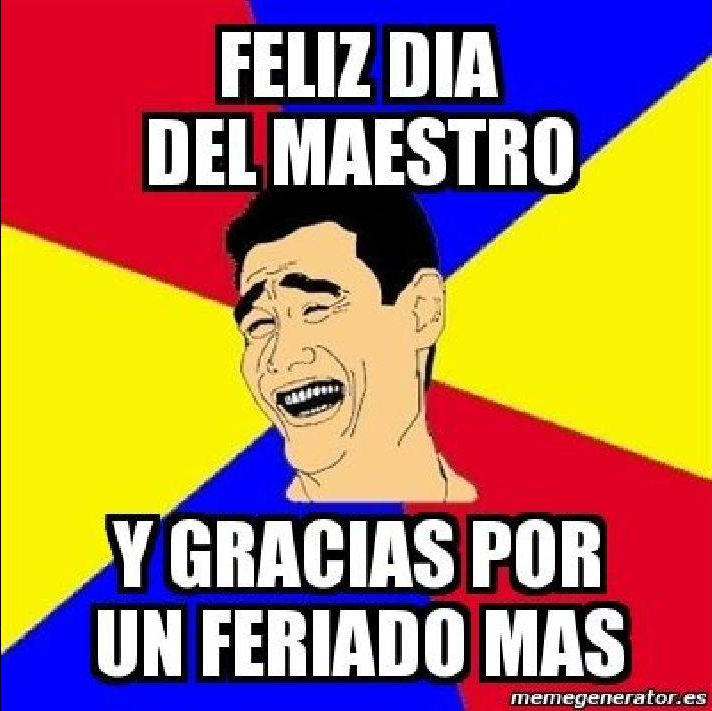 Con un poco de humor, se celebra el Día del Maestro.