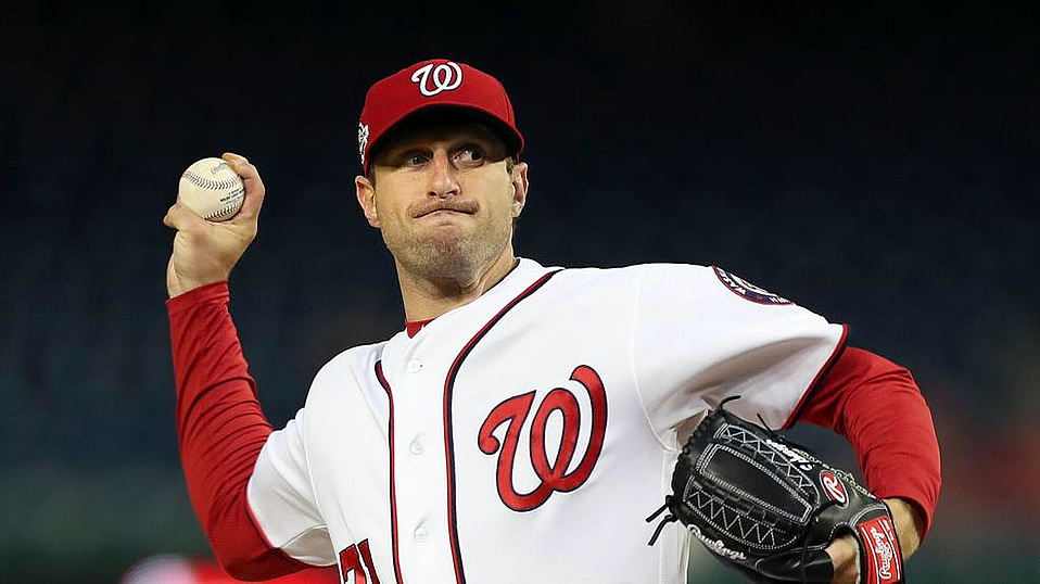 Max Scherzer es uno de los tres pitchers que tiene 20 ponches en un juego de nueve entradas