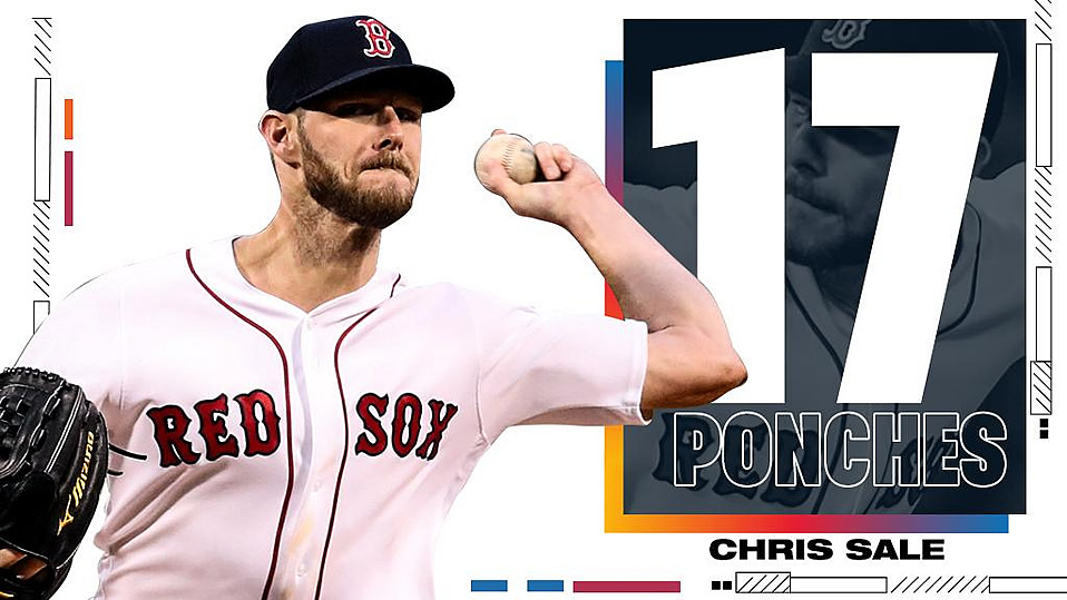 Noche histórica de Chris Sale pero pierden los Red Sox