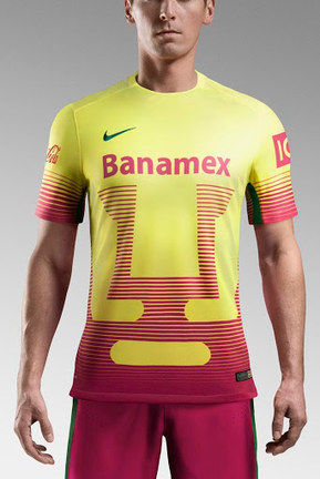 Los Uniformes más feos del futbol mexicano; Pumas 2015.