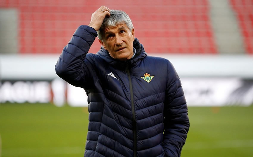 Quique Setién hizo historia con victorias en el Bernabéu y en el Camp Nou, pero Betis le dio las gracias al finalizar la temporada.