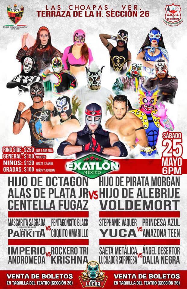 Carteleras de Lucha Libre del 23 al 29 de mayo