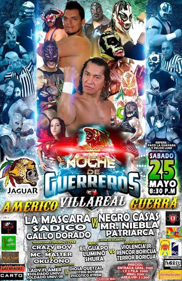 Carteleras de Lucha Libre del 23 al 29 de mayo