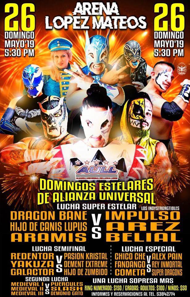 Carteleras de Lucha Libre del 23 al 29 de mayo