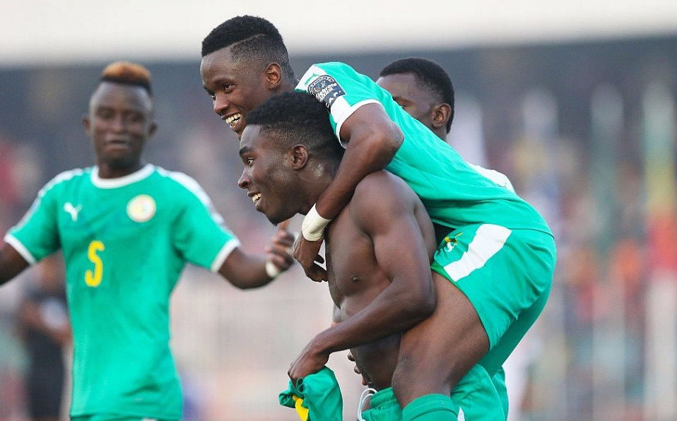 Así fue la celebración del cuadro africano. (Agencias)
