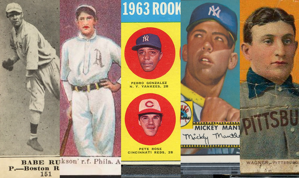 Las 5 tarjetas de beisbol más costosas