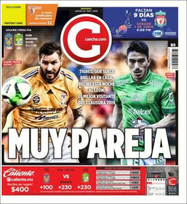 No te pierdas la información deportiva de la prensa escrita alrededor del mundo.