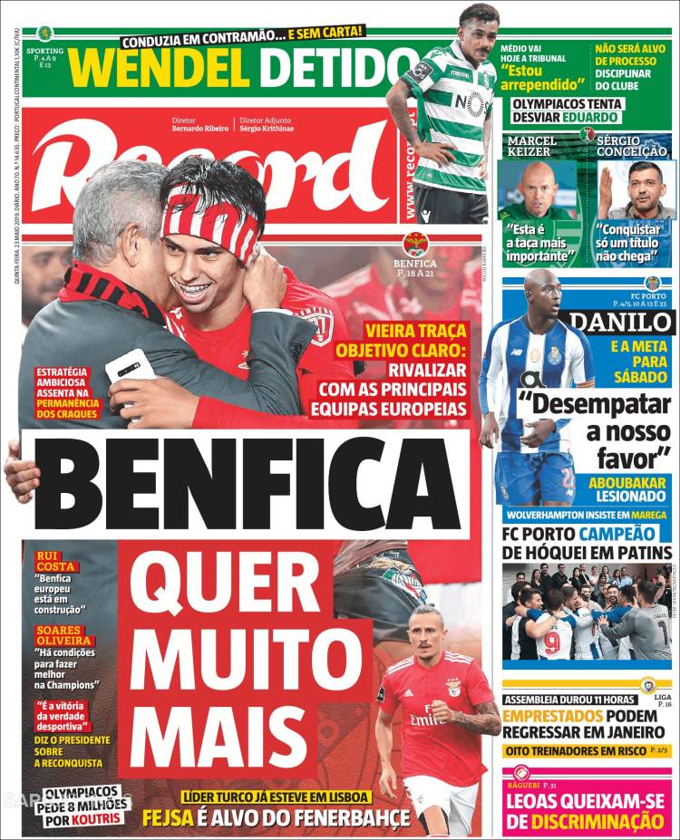 No te pierdas la información deportiva de la prensa escrita alrededor del mundo.