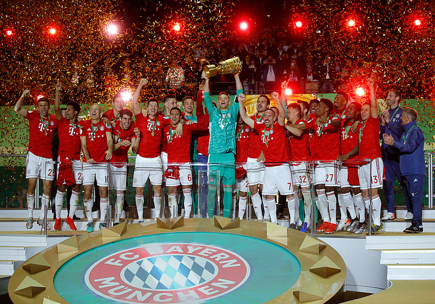 Bayern Múnich celebra su título 19 de Copa. (Foto: AFP)