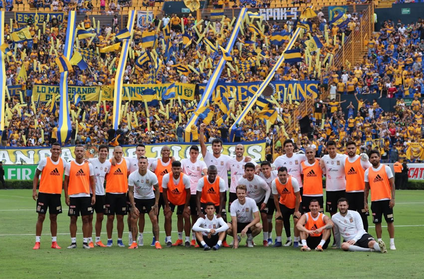 Un poco más de 20 mil aficionados le desearon suerte a los Tigres. Foto: @TigresOficial