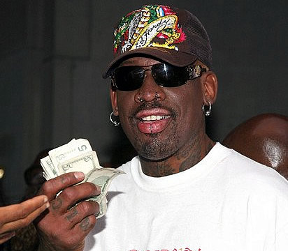Rodman, todo un showman. (Foto: @dennisrodman)