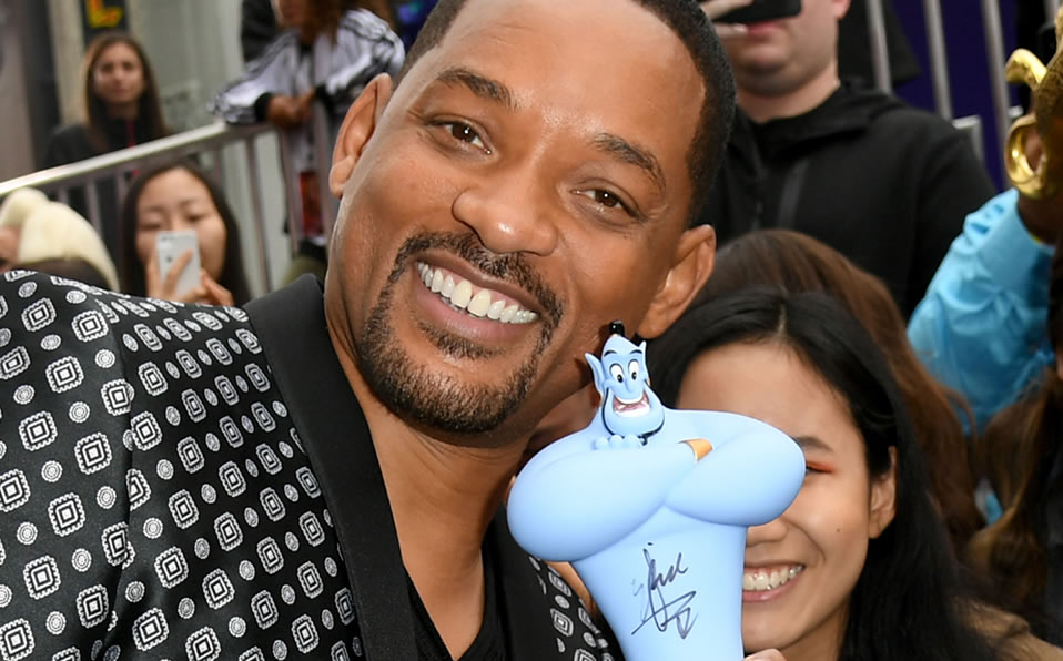 Will Smith participa en Aladdín con el personaje del Genio de la lámpara. (Foto: AFP)