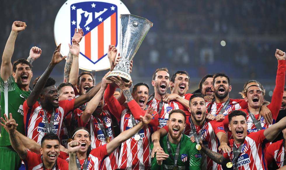 El Atleti emuló al Sevilla como tres veces campeón de la UEL en 2018 al golear al Marseille. (Getty)