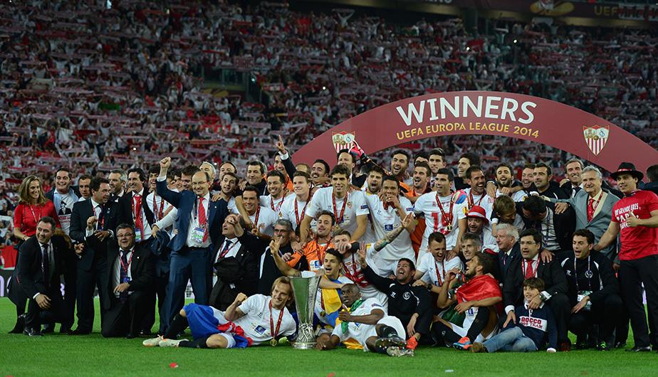 La era del Sevilla como amo de la Europa League comenzó en 2014 en penales ante Benfica. (Getty)