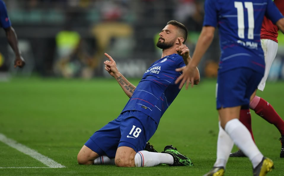 Giroud marcó y dio una asistencia en la victoria del Chelsea. (Foto: @ChelseaFC)