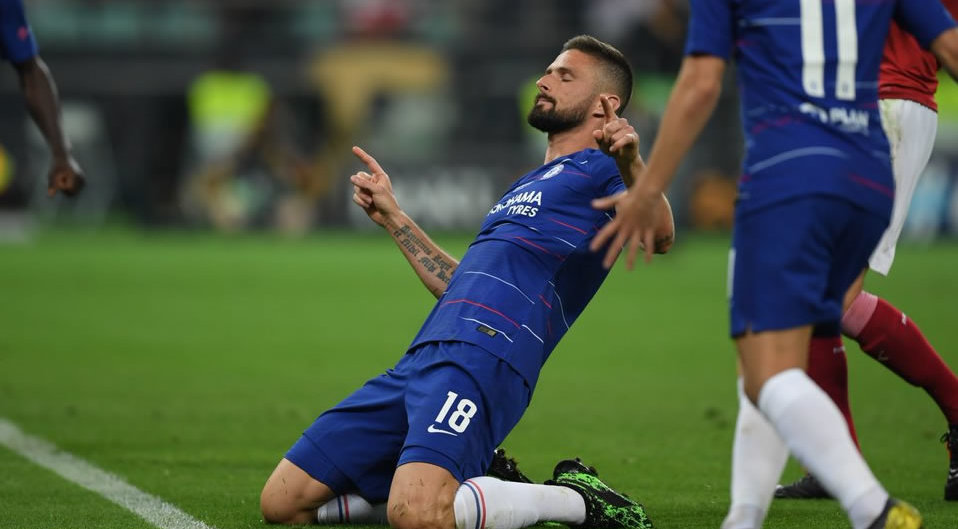Giroud marcó y dio una asistencia en la victoria del Chelsea. (Foto: @ChelseaFC)