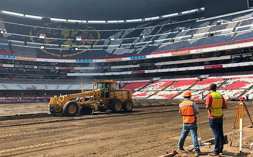 Así van las labores en el coloso de Tlalpan. (Cortesía)