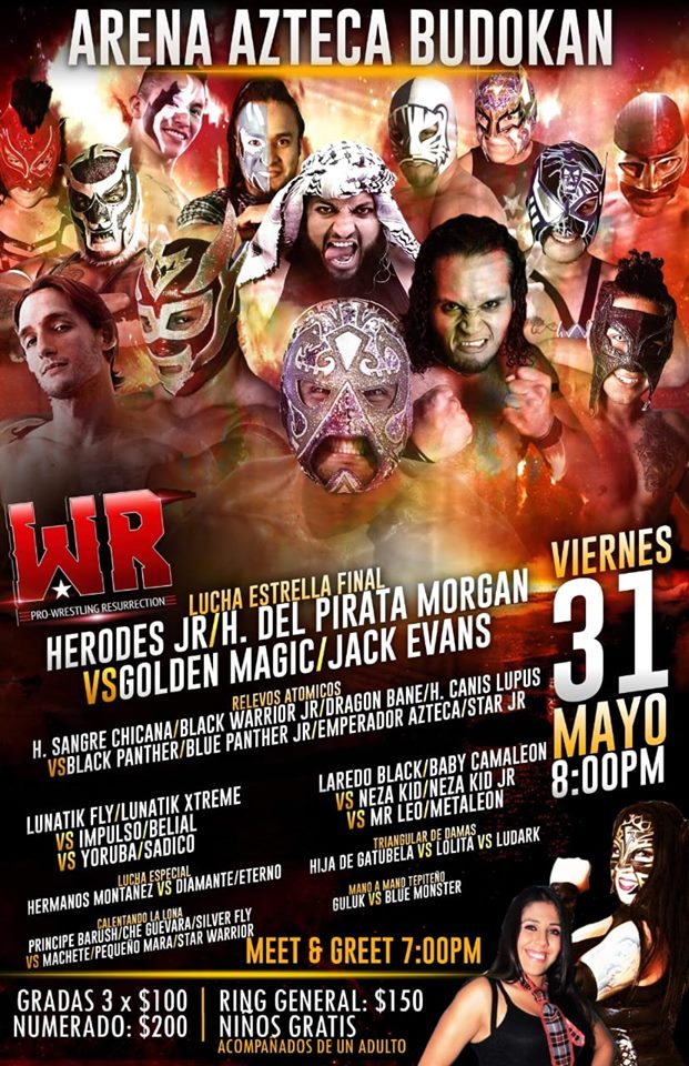 Carteleras de lucha libre del 31 de mayo al 5 de junio