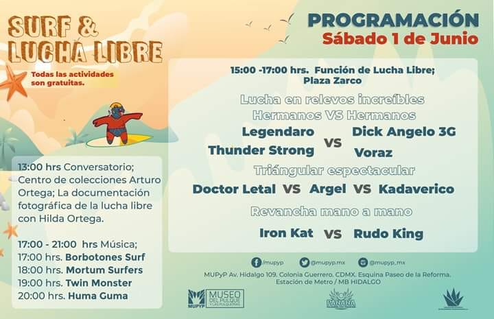 Carteleras de lucha libre del 31 de mayo al 5 de junio