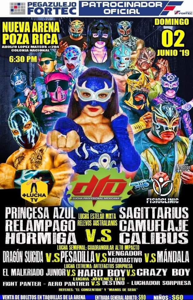 Carteleras de lucha libre del 31 de mayo al 5 de junio