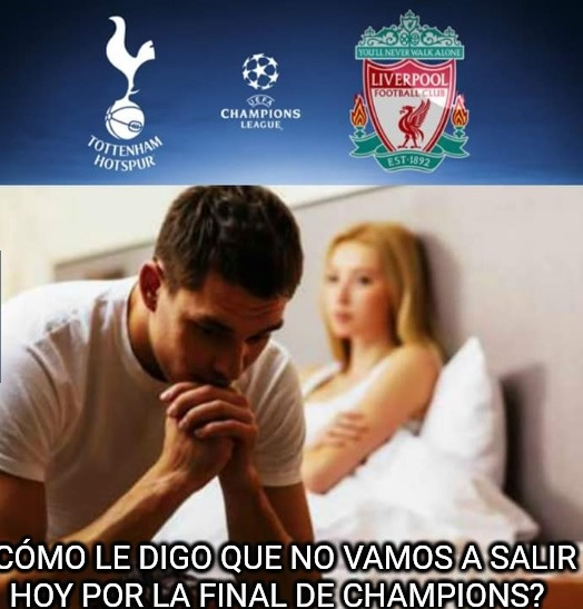 El humor de la Final de la Champions League entre Tottenham y Liverpool.