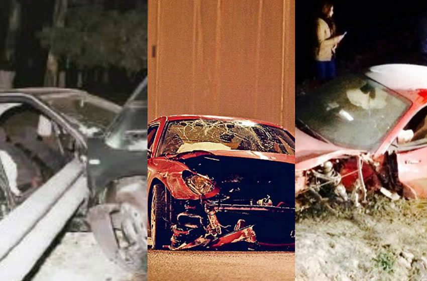 Los futbolistas que se han visto involucrados en accidentes automovilísticos.