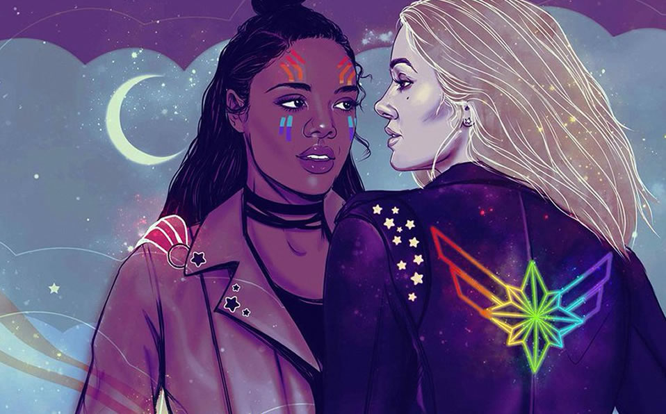 Los fanáticos piensan que Valkiria y Carol Danvers podrían tener un romance y los productores lo analizan. (Foto: @moishpain)