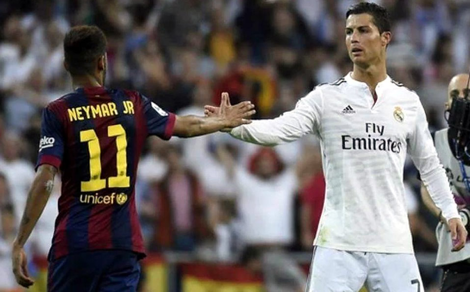 Neymar y Cristiano Ronaldo.