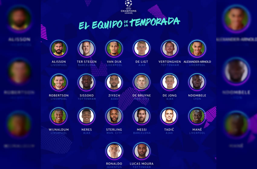 UEFA dio a sus mejores hombres de la campaña.