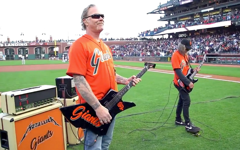 Metallica es un grupo fan del beisbol, y son seguidores de los SF Giants