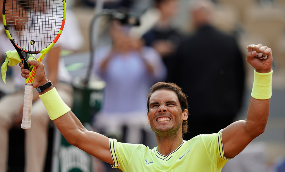 Rafa Nadal celebra su clasificación a Semis. (Foto: AFP)