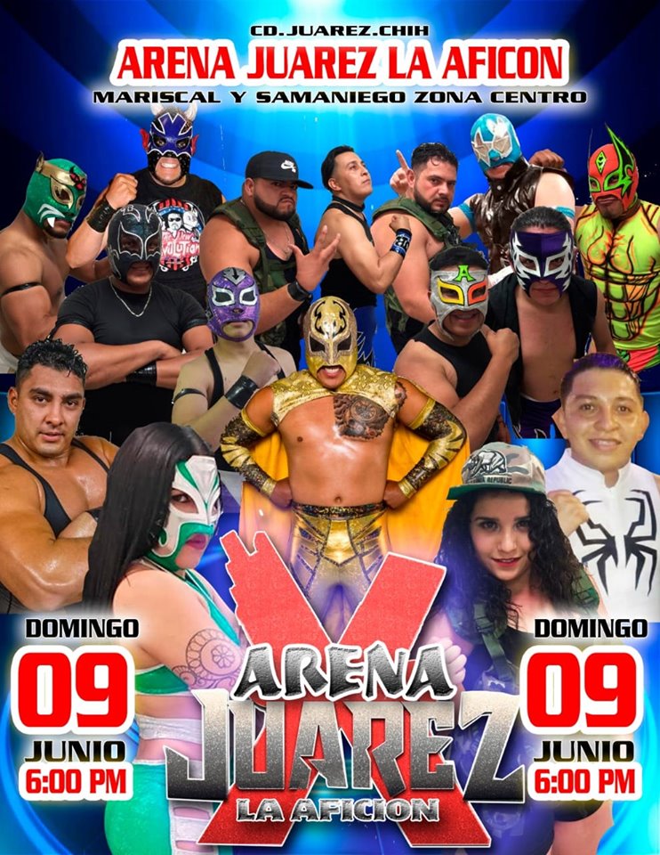Los eventos de lucha libre que se realizarán del 6 al 12 de junio.