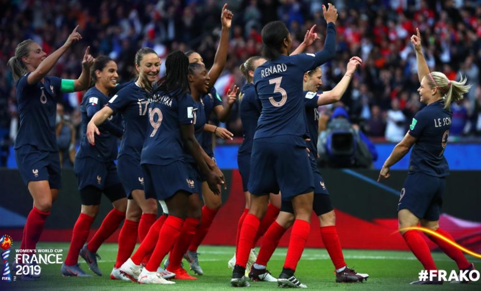 Francia 2019: La Selección Francesa vence 4-0 a Corea del Sur