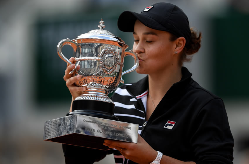 Ashleigh Barty, campeona de Roland Garros. Foto: AFP