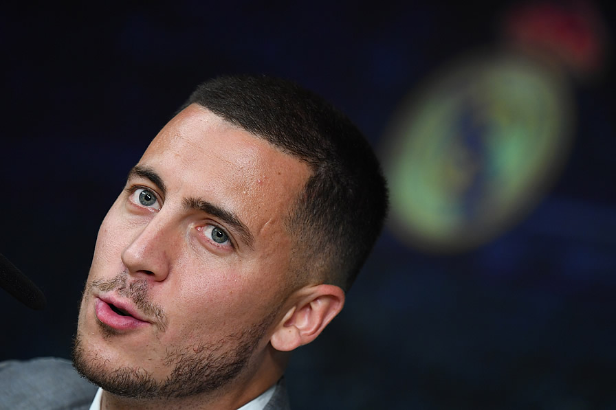 Hazard, en conferencia de prensa. (Foto: AFP)