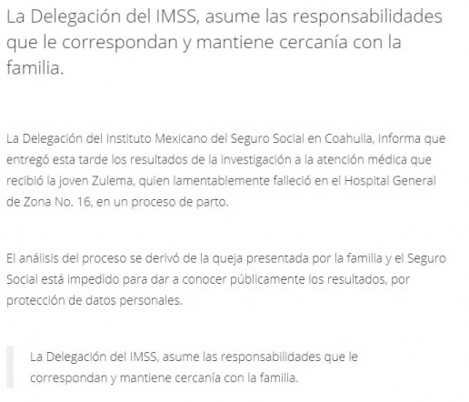 IMSS de Coahuila