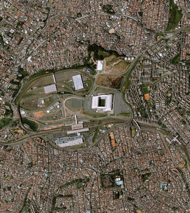 Arena Corinthians de Sao Paulo. (Foto: Airbus)