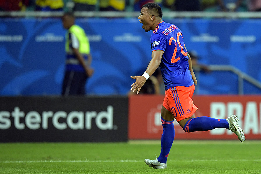 Martínez marcó el primer gol de Colombia en Brasil 2019.