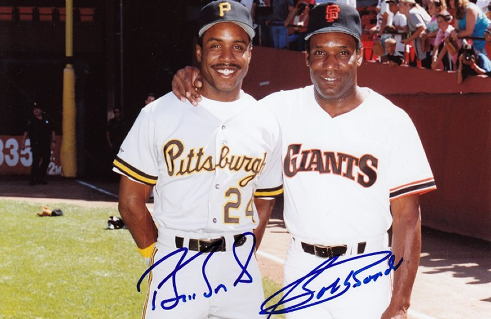 Bobby y Barry Bonds. Barry posee el récord de más cuadrangulares en la historia de MLB.