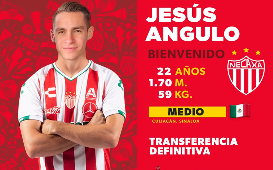 Necaxa anuncia llegada de Jesús Angulo, refuerzo para Apertura 2019