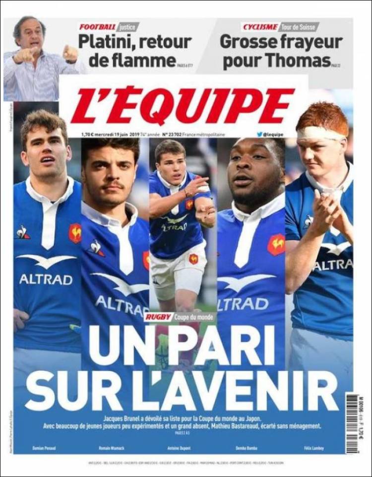 L'Equipe de Francia.