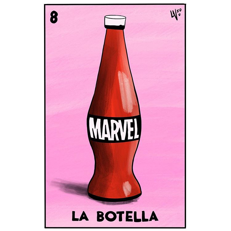 Lotería al estilo de The Avengers.